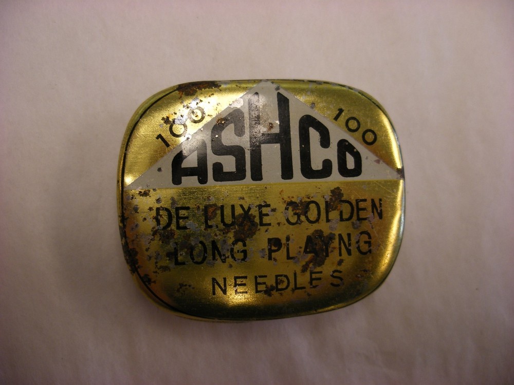Phonograph Gramophone Needle Tin - Ashco