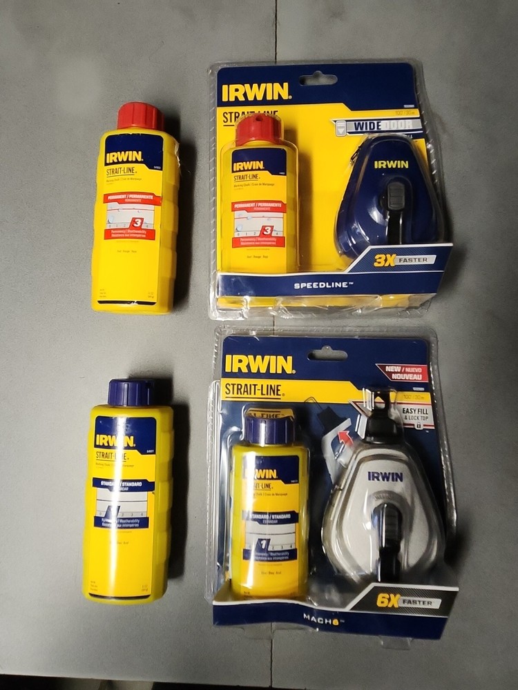 Irwin straight line chalk markers with refills READ DESCRIPTION!