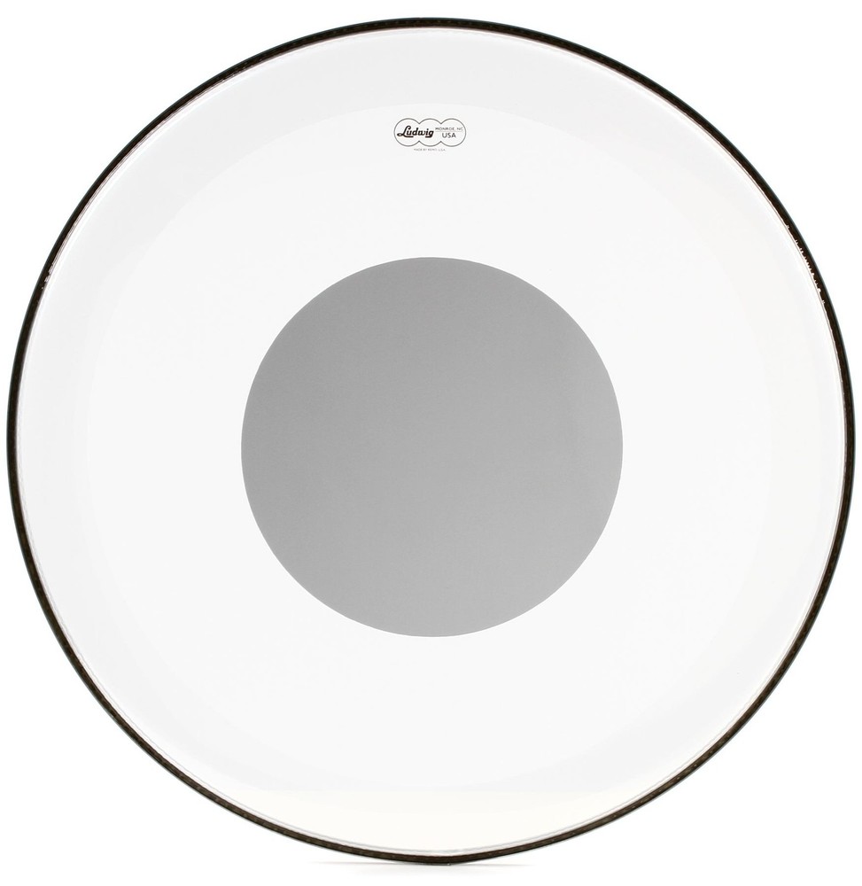 Ludwig Silver Dot Clear Bass Drumhead - 26 inch (2-pack) Bundle