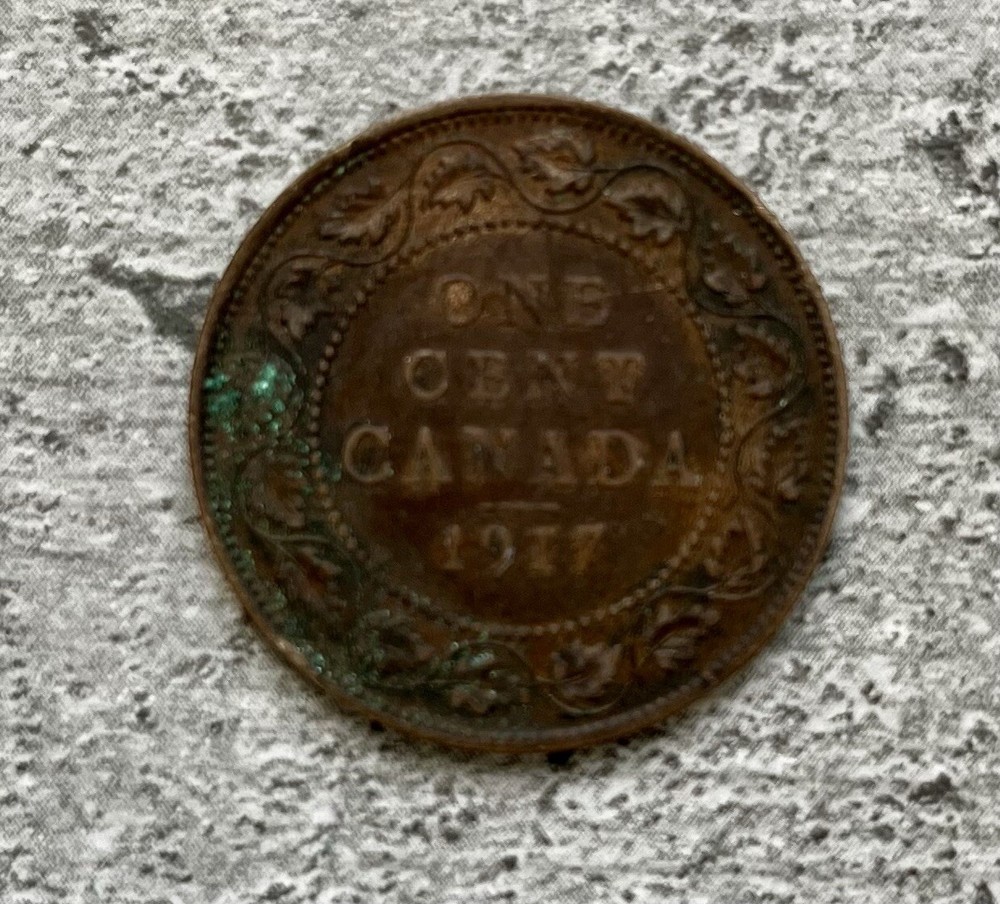 1917 CANADA ONE CENT GEORGE V