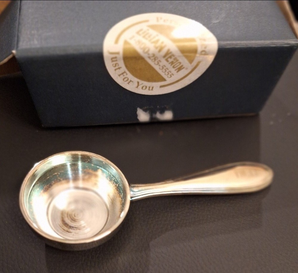 silver plated coffee scoop