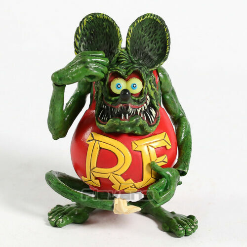 4" Green Red Rat Fink PVC Action Figure New Without Box