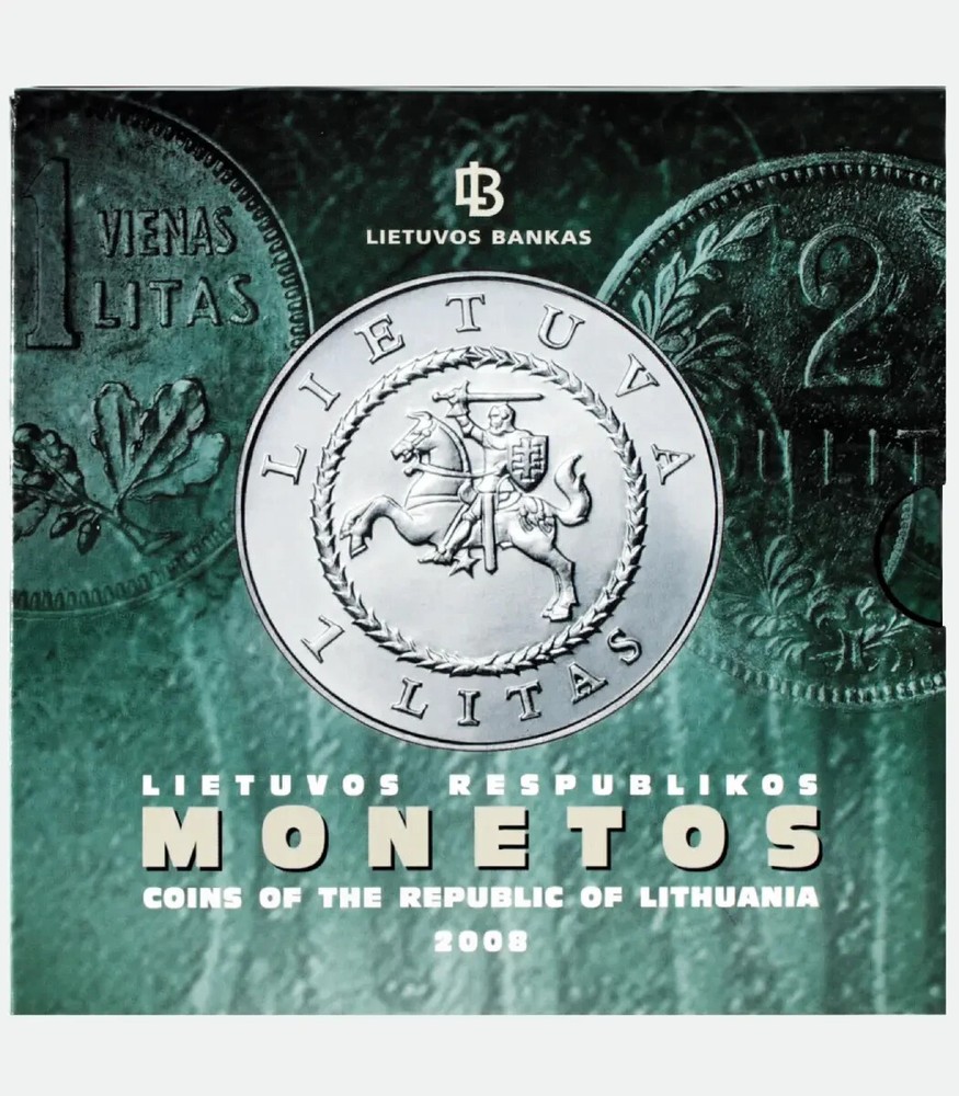 BU 2008 Lithuania Litas Litai coin set