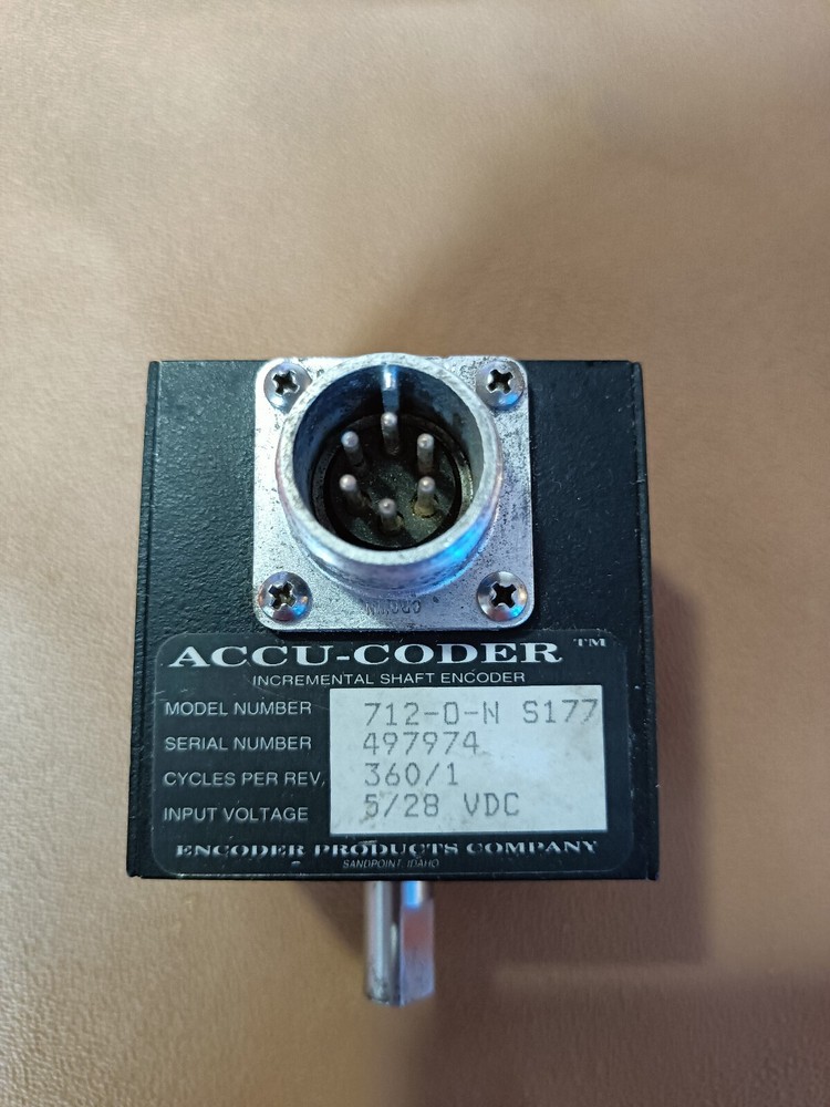 ENCODER PRODUCTS ACCU-CODER 712-D-N S177 Shaft Encoder  360/1  5/28VDC