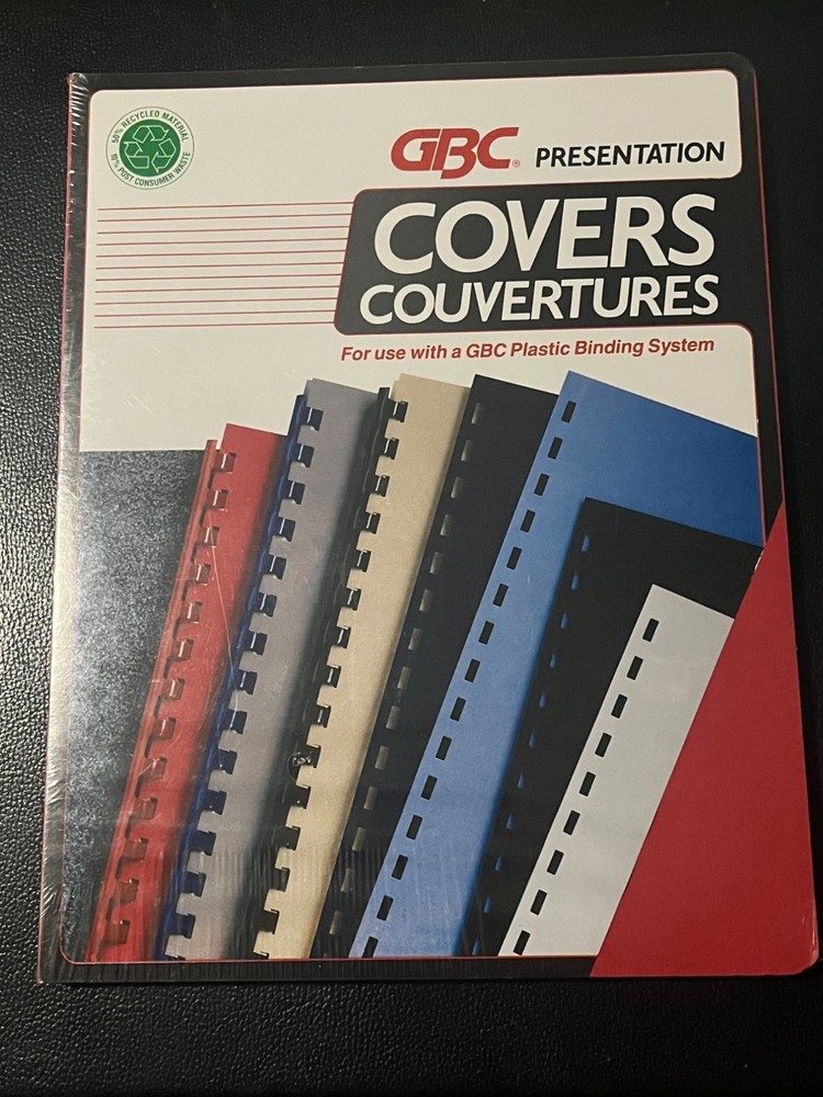 GBC Presentation Covers 103 Sturdy Grain Cherry Red 25 Sets