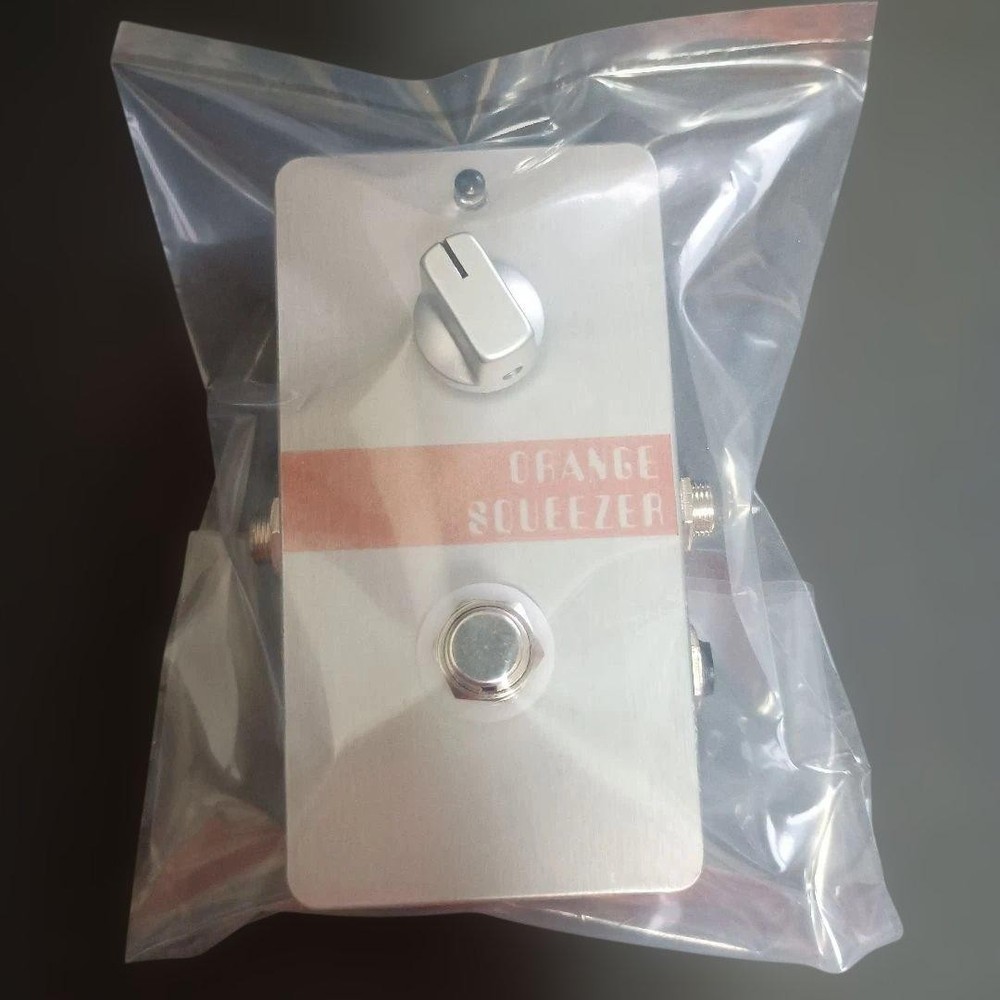 Orange Squeezer Type Compressor Pedal Handmade