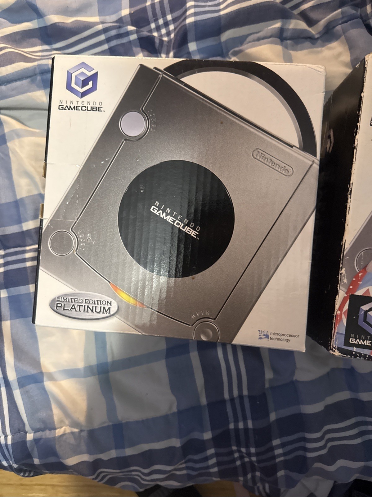 Mario Kart Double Dash And Nintendo GameCube Silver Boxes Only (good Condition)