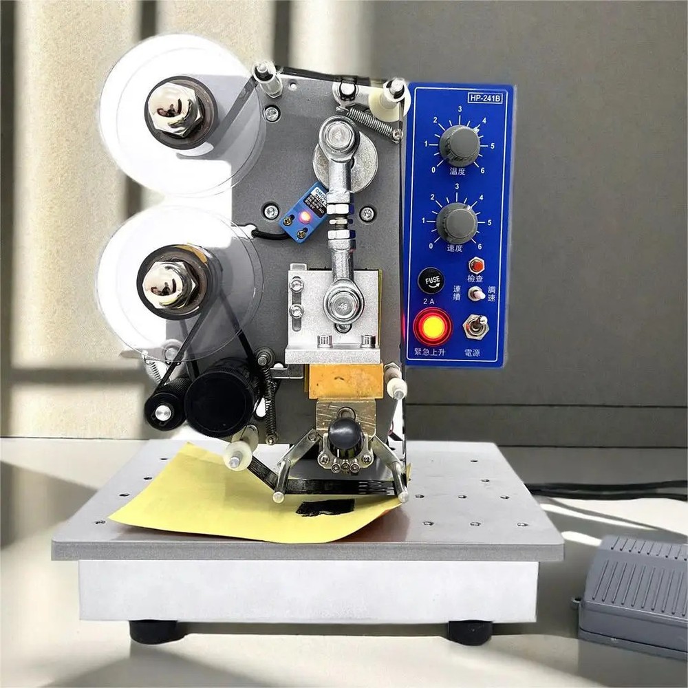 Semi-automatic Electric Hot Stamp Ribbon Code Printer Ribbon Coder HP-241B 220v