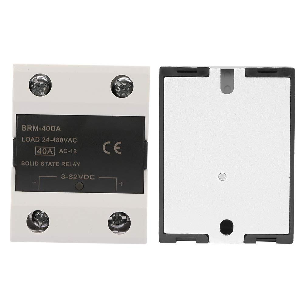 BRM-40DA Load 24-480VAC Solid State Relay Reduced EMI. Ideal for Heating Cool...