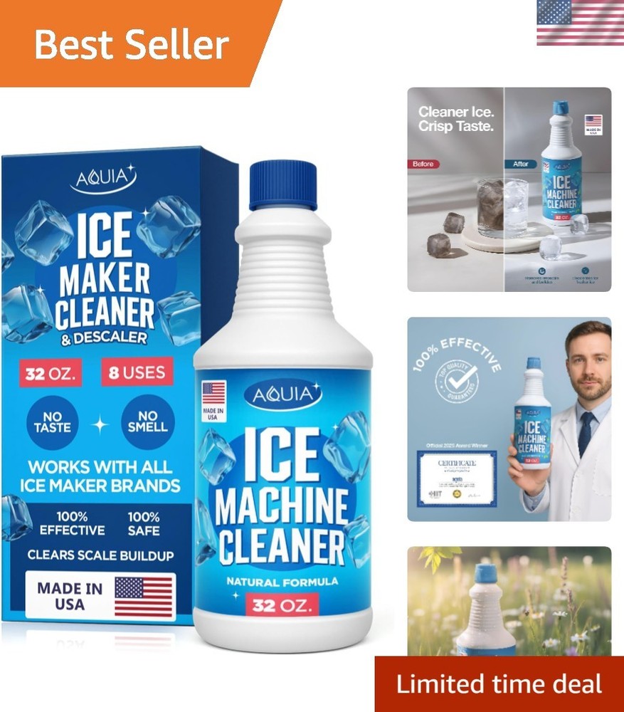 32 oz Powerful Ice Maker Cleaner & Descaler - Universal Compatibility All Brands