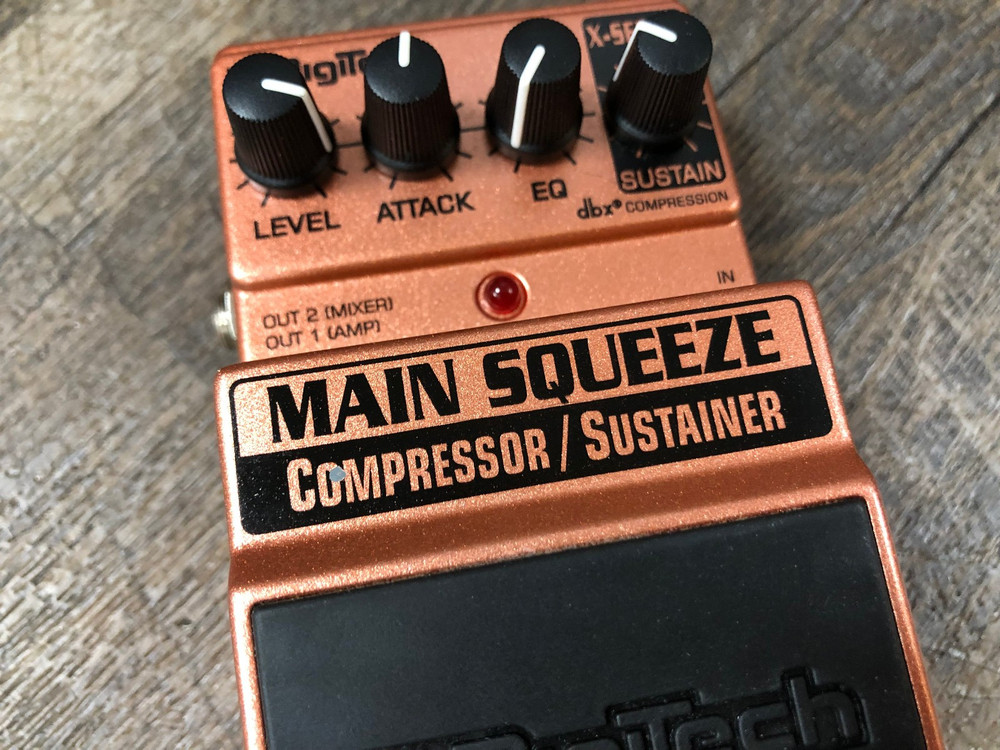 Digitech XMS X-Series Main Squeeze Compressor / Sustainer Guitar Effect Pedal