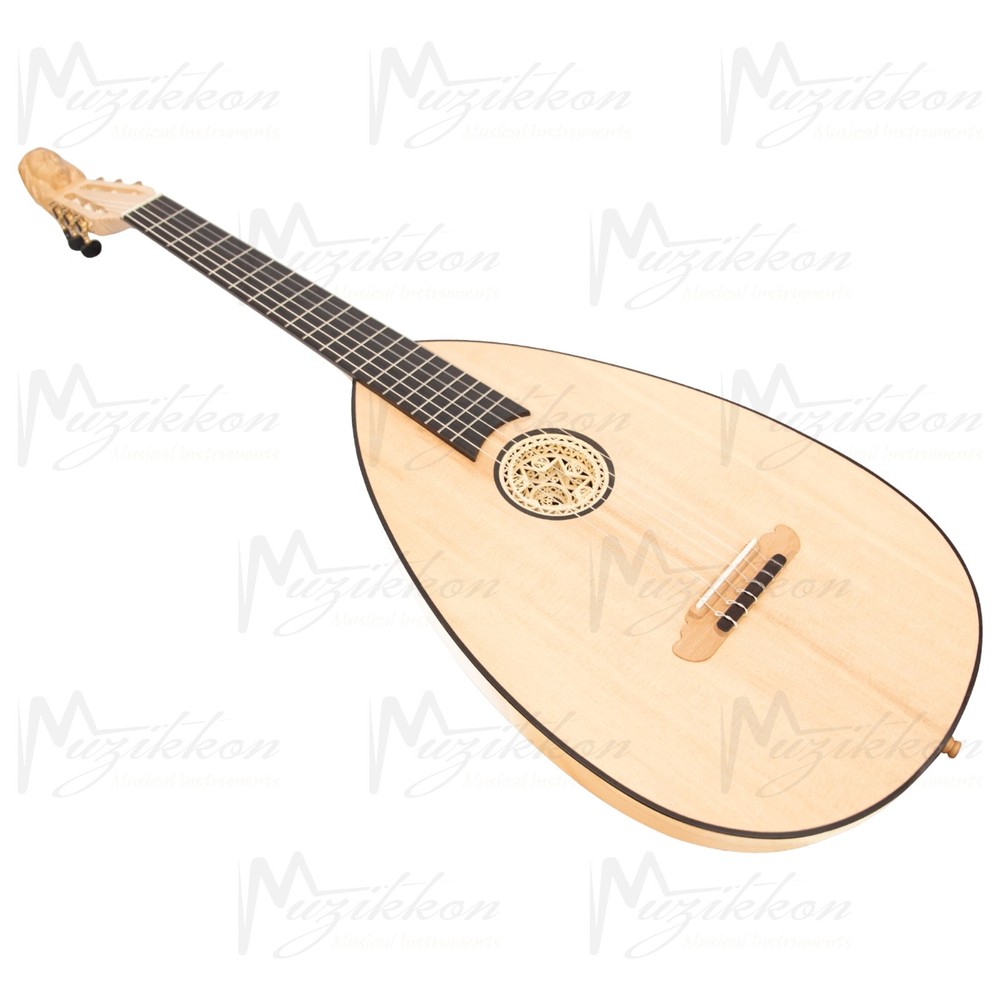 MUZIKKON LUTE GUITAR, 6 STRING MAPLE