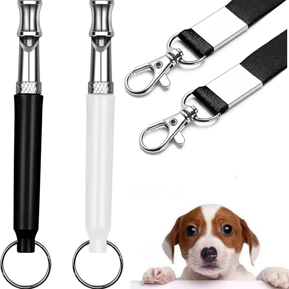 Ultrasonic Dog Whistle 2-Pack for Bark Control and Training