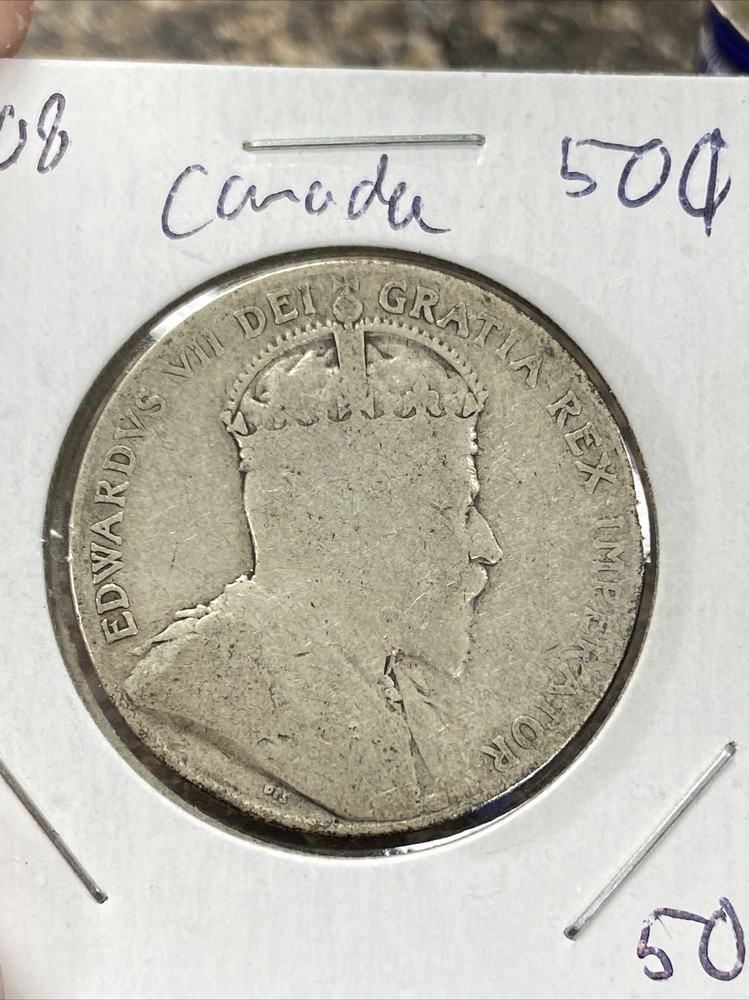 1908 canada 50 cents