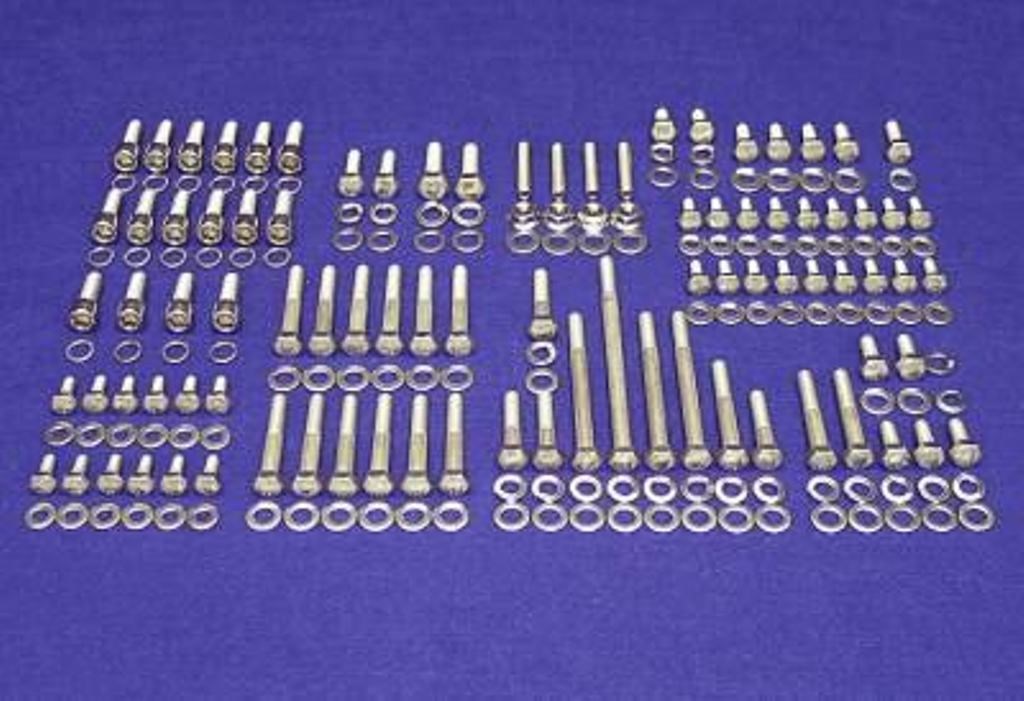 SBF FORD ENGINE BOLTS KIT SMALL BLOCK 260 289 302 STAINLESS STEEL HEX SCREW SET