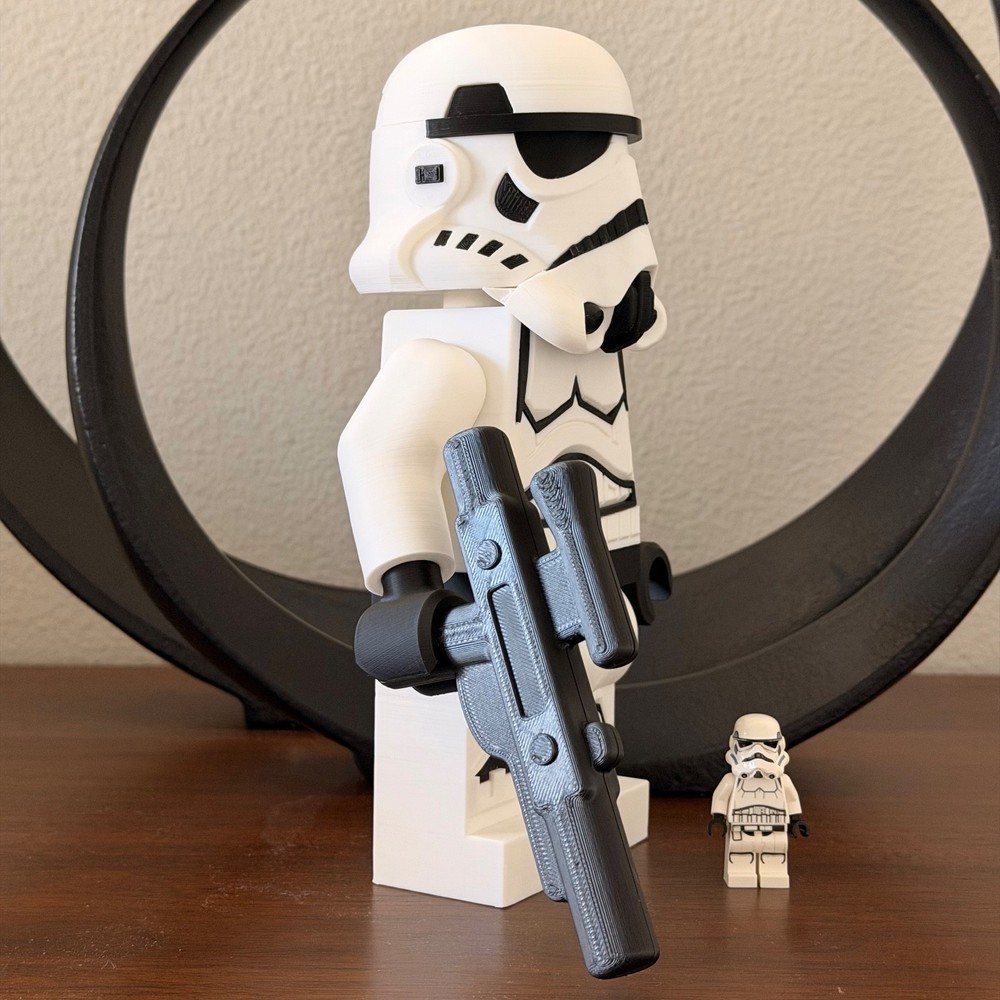 Brick-style Stormtrooper 5x-scale mega figure