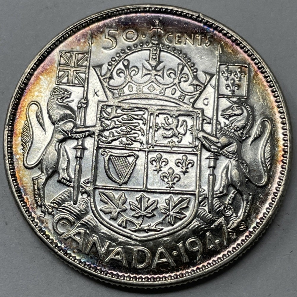 1947 Maple Leaf Canada 50 Cent, EF Condition. C-3052