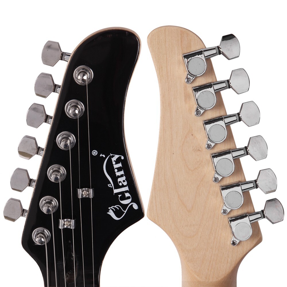 Skull Wasteland Full-Size Electric Guitar Package Strat Style Guitar w/ Gig Bag