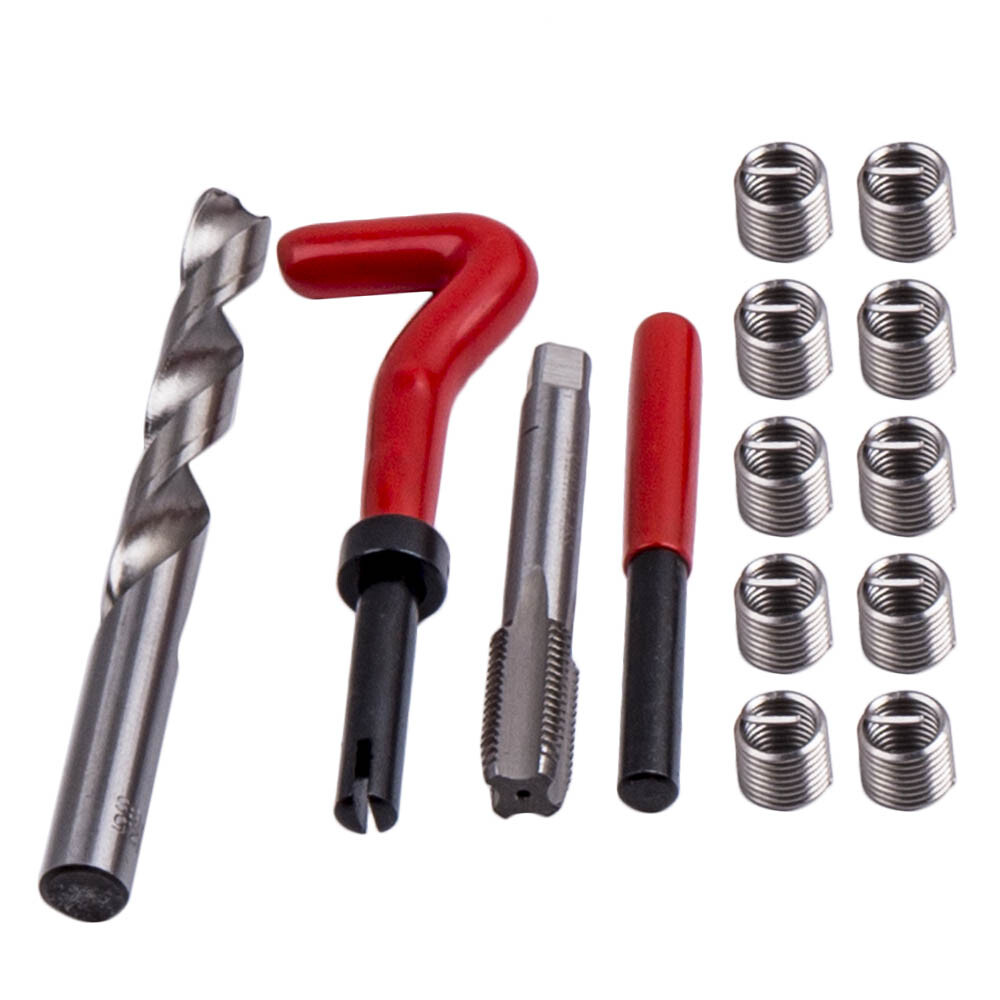 131x Thread Repair Tool Kit Stripped M5 M6 M8 M10 M12 Wire Thread Inserts