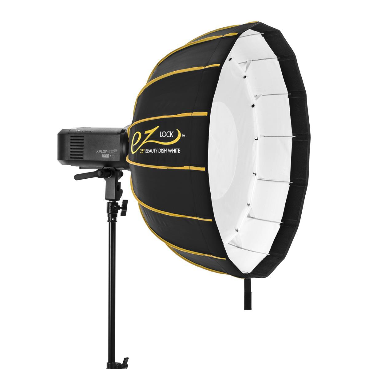 Glow EZ Lock Collapsible White Beauty Dish (25") #EZ-BD-25W