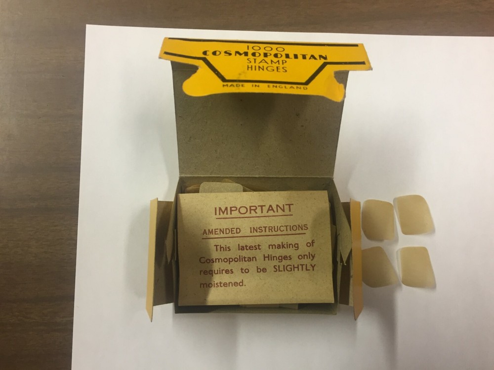 1000 Cosmopolitan Vintage Stamp Hinges - Unfolded