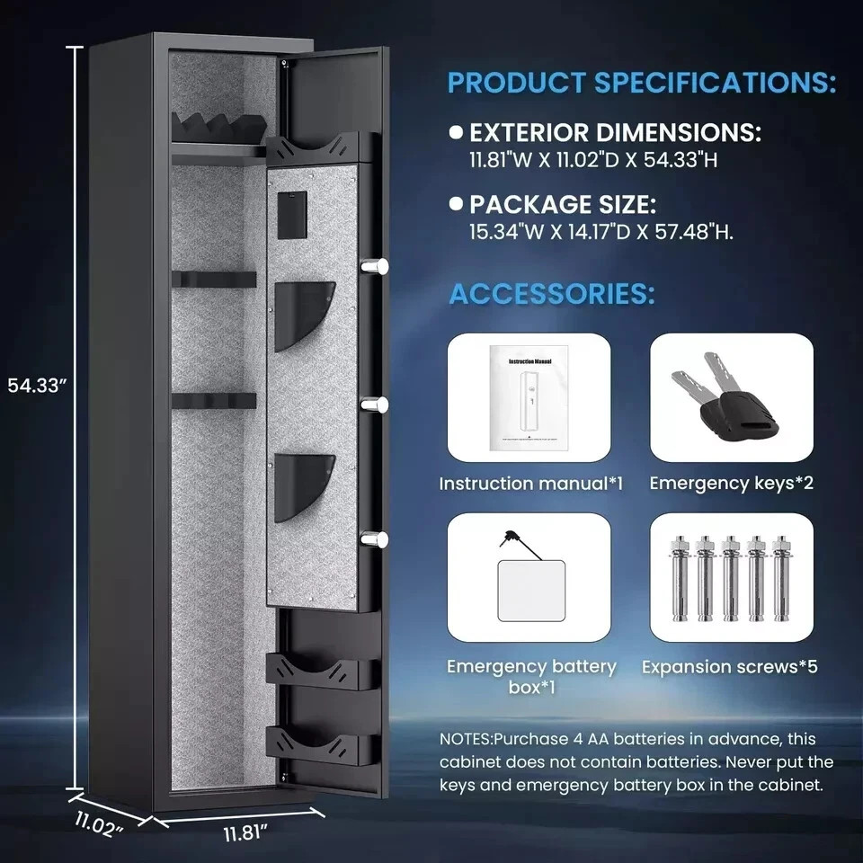 Fireproof Waterproof Gun Safe, Digital Quick Access - Brand New
