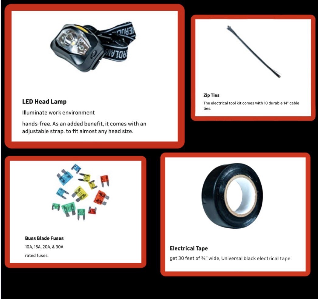 Southwire Electrical Maintenance Tool Kit Gift Set: Multimeter,fuses,lamp & More