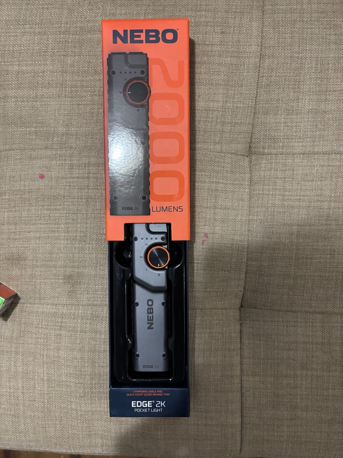 Nebo EDGE 2k 2000 Lumen Tactical Flashlight, New, Free Shipping