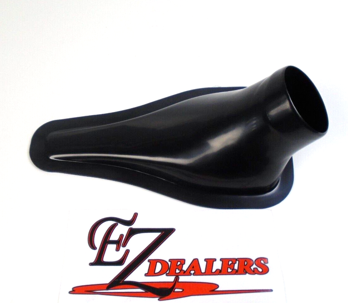 Single 3" Black NACA Air/Brake Duct NACA Duct 3" Tube Molded Plastic
