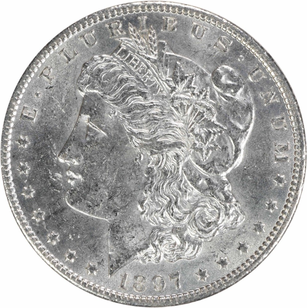 1897 Morgan Silver Dollar BU Uncertified #445