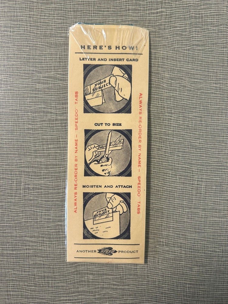 BeadO Non-Inflammable Beaded Trabsparent Index Tabs