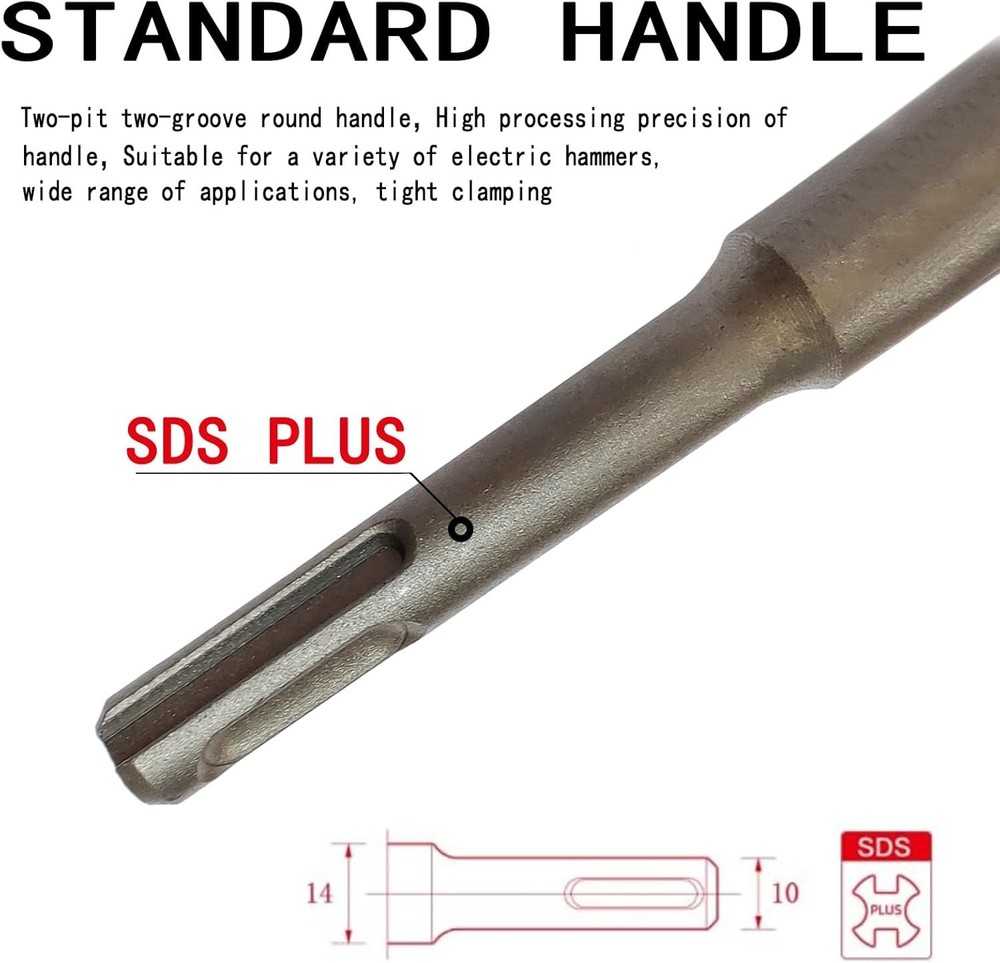 SDS Plus 3in Wide Chisel Bit Tile Removal Floor Wall Scraper Tool 6.5in Bit, New