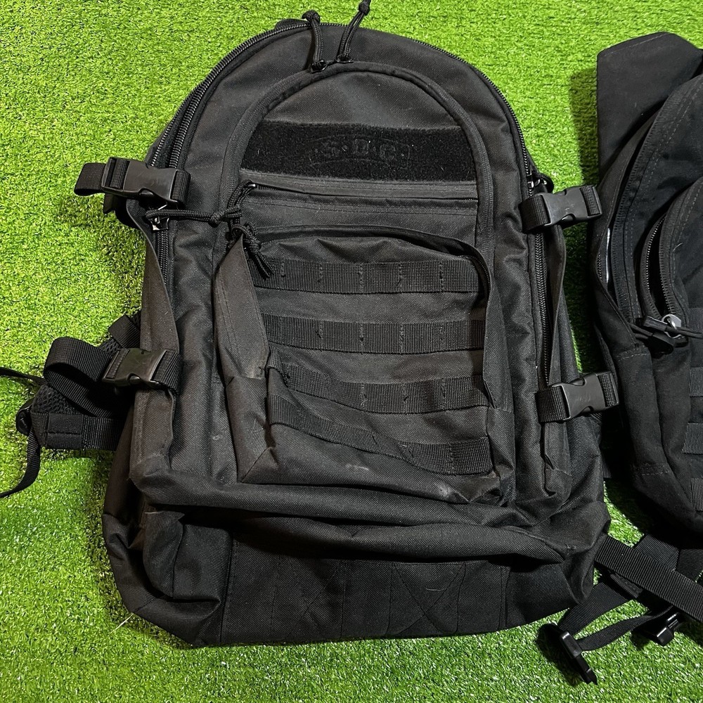 SOC 3 Day Pass Tactical Backpack Molle 38L & Condor Hydration Pack Black EUC