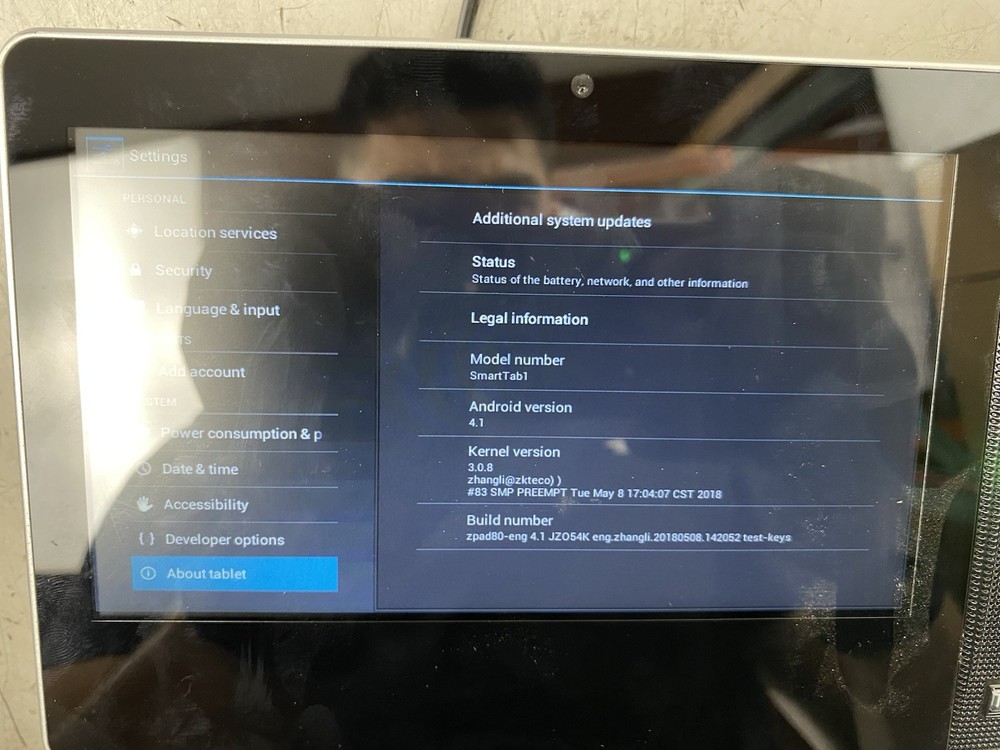 TimeWorksTouch SmartTap1 Clock Biometric Fingerprint Android Timeclock