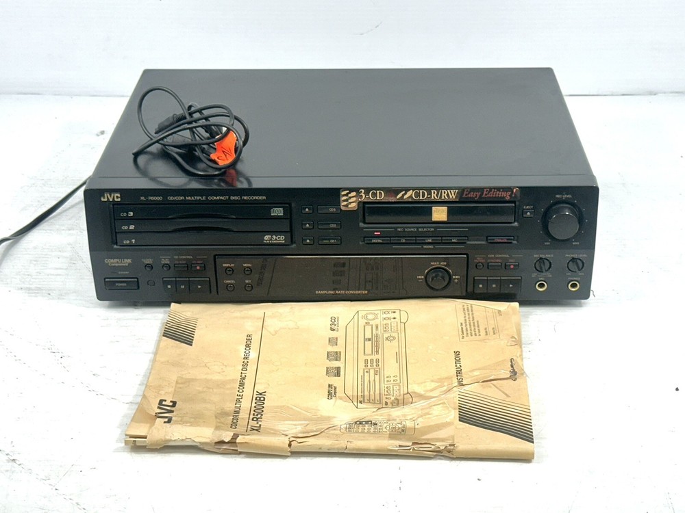 JVC XL-R5000 Digital Multi CD Compact Player & Recorder, Left Side Working Only