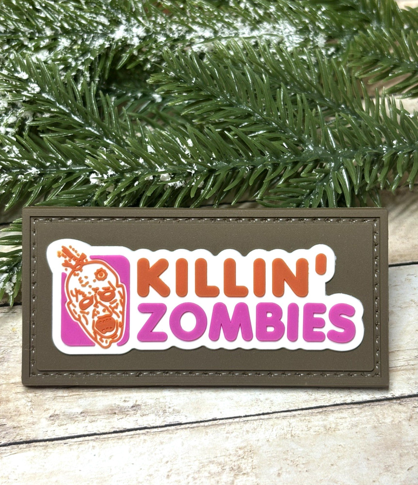 PVC Tactical Patch - Killin Zombies Patch - Morale Gun Zombie Patch