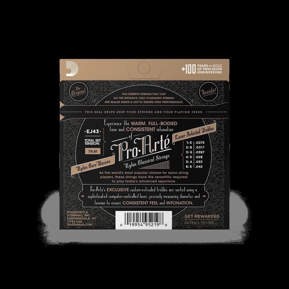 D'Addario EJ43 Pro-Arte Light Tension Nylon Classical Guitar Strings