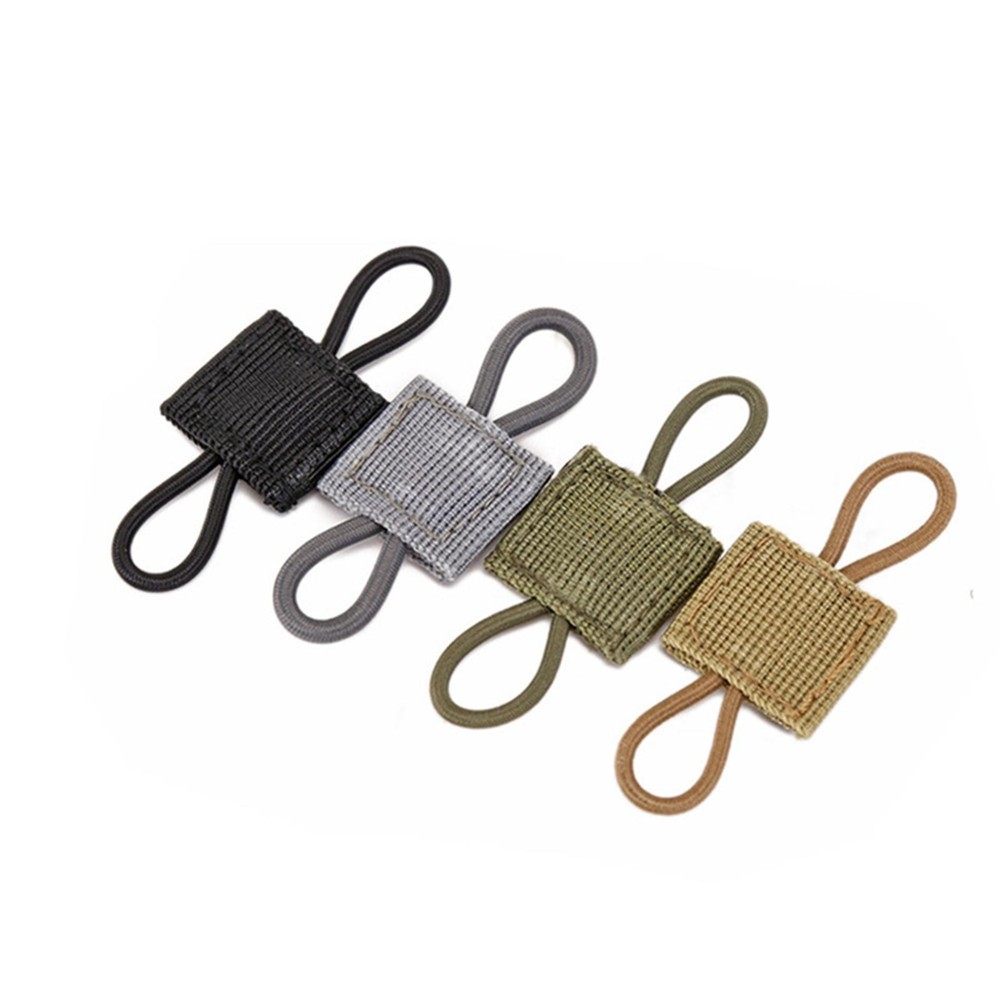 Tactical Molle System Backpack Attachment PTT Retainer Antenna Binding Buckle