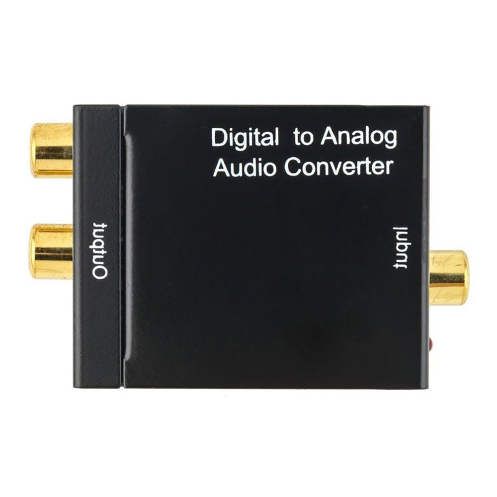 Digital Analog Audio Converter Adapter Amplifier Decoder Optical Fiber Coaxial