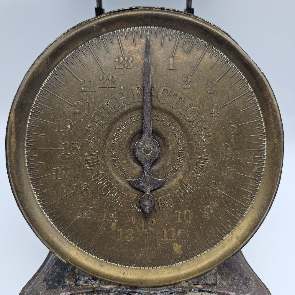 Antique Perfection Slanting Dial Scale 24 Lbs