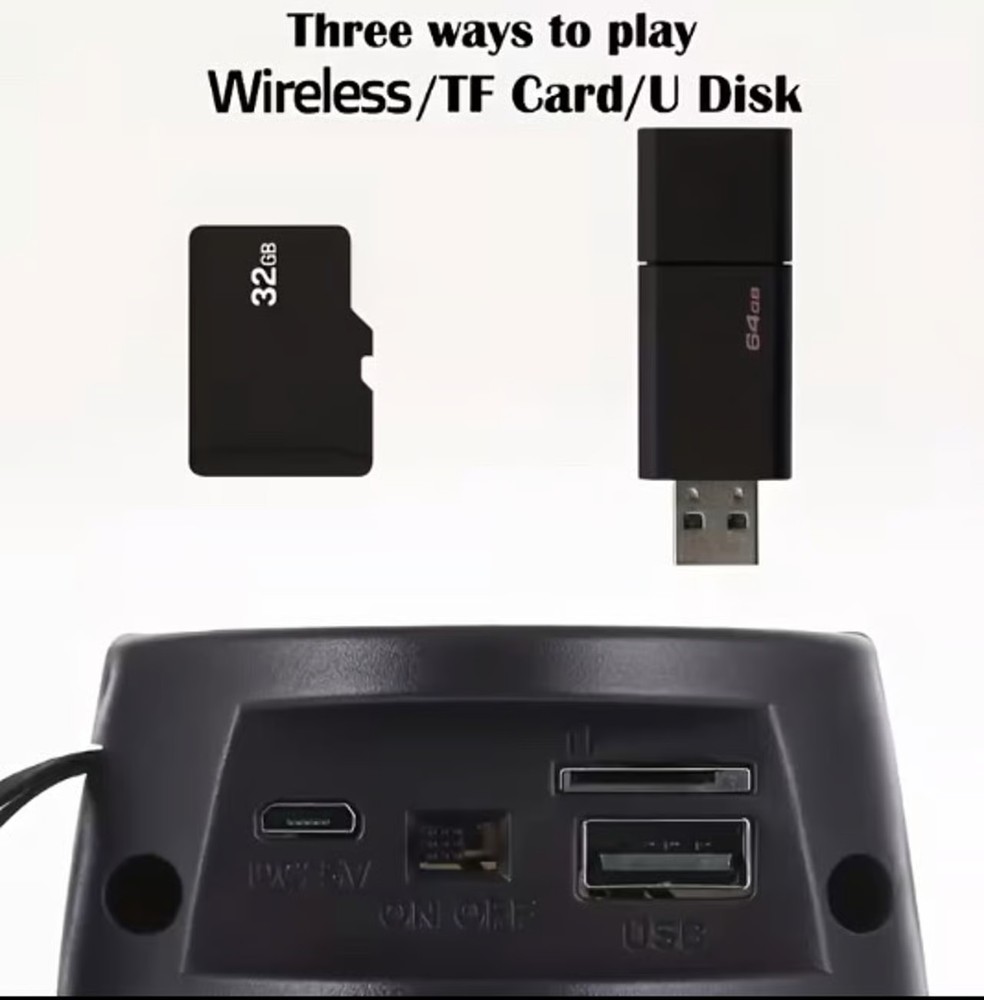 LED Portable Stereo Speakers