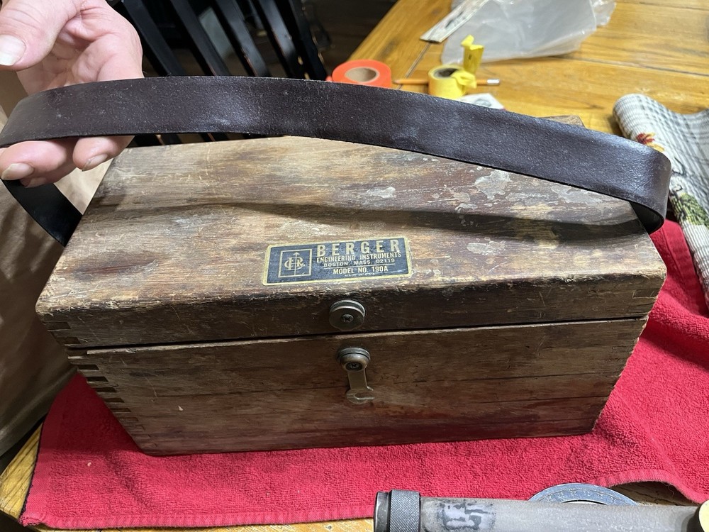 Vintage Berger Engineering Instruments Surveying Transit-Level Model 190A
