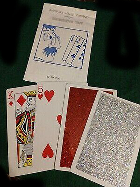 OBSERVATION TEST - MARTINI - JUMBO & POKER SIZE - PLUS 4 CARD MONTE ROUTINE