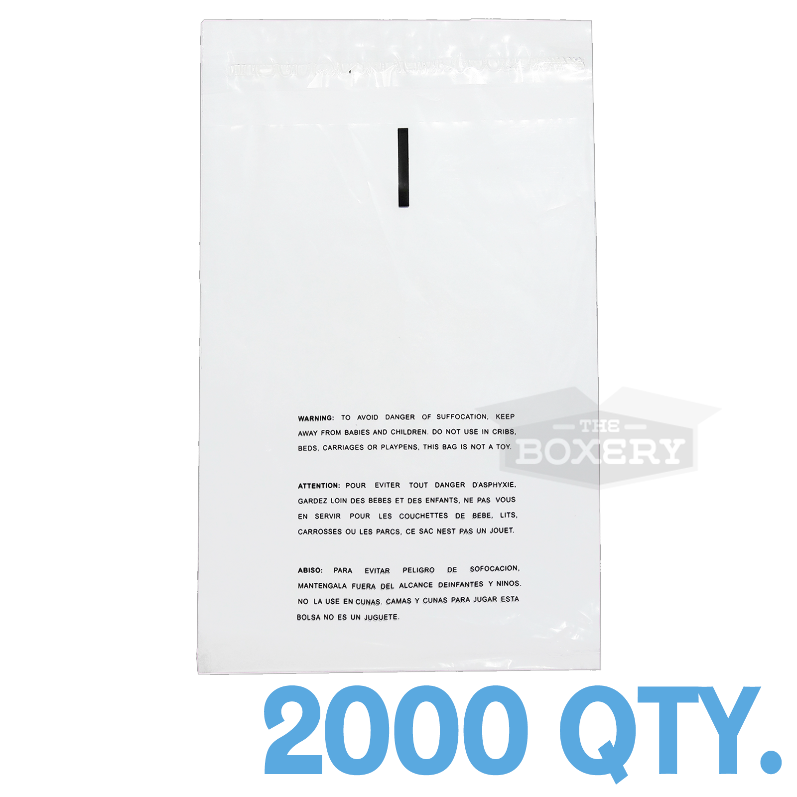 2000 9x12 Self Seal Suffocation Warning Clear Poly Bags 1.5 mil Free Shipping