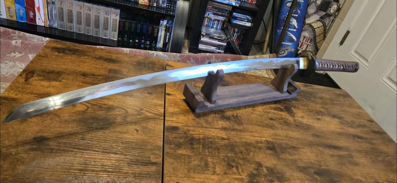 Cold Steel Mizutori Crane Katana Compete With Silk Bag.