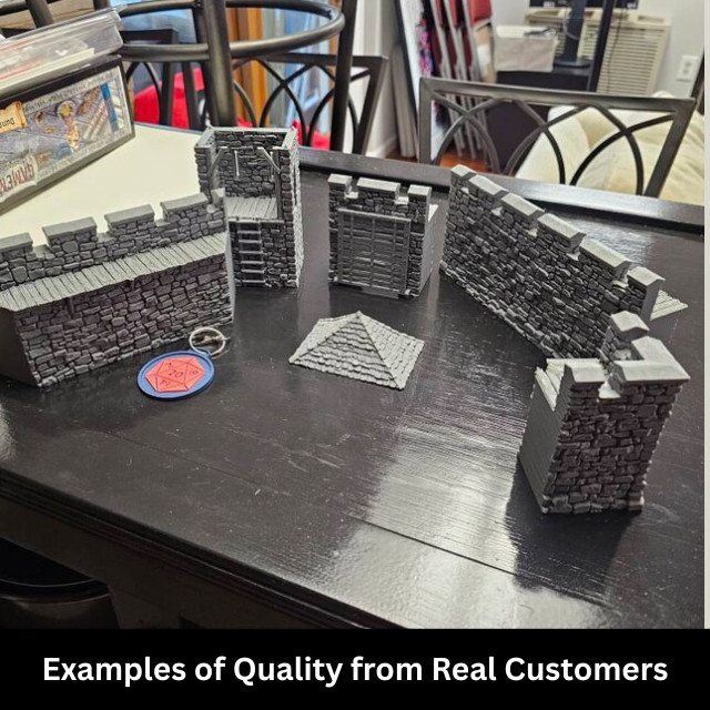 Custom 3D Printed Tabletop Terrain | Personalized Scenery for DND, 40k, Tabletop