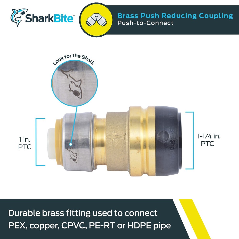 Reducing Coupling set 1-1/4x1 Inch SharkBite hardware fitting