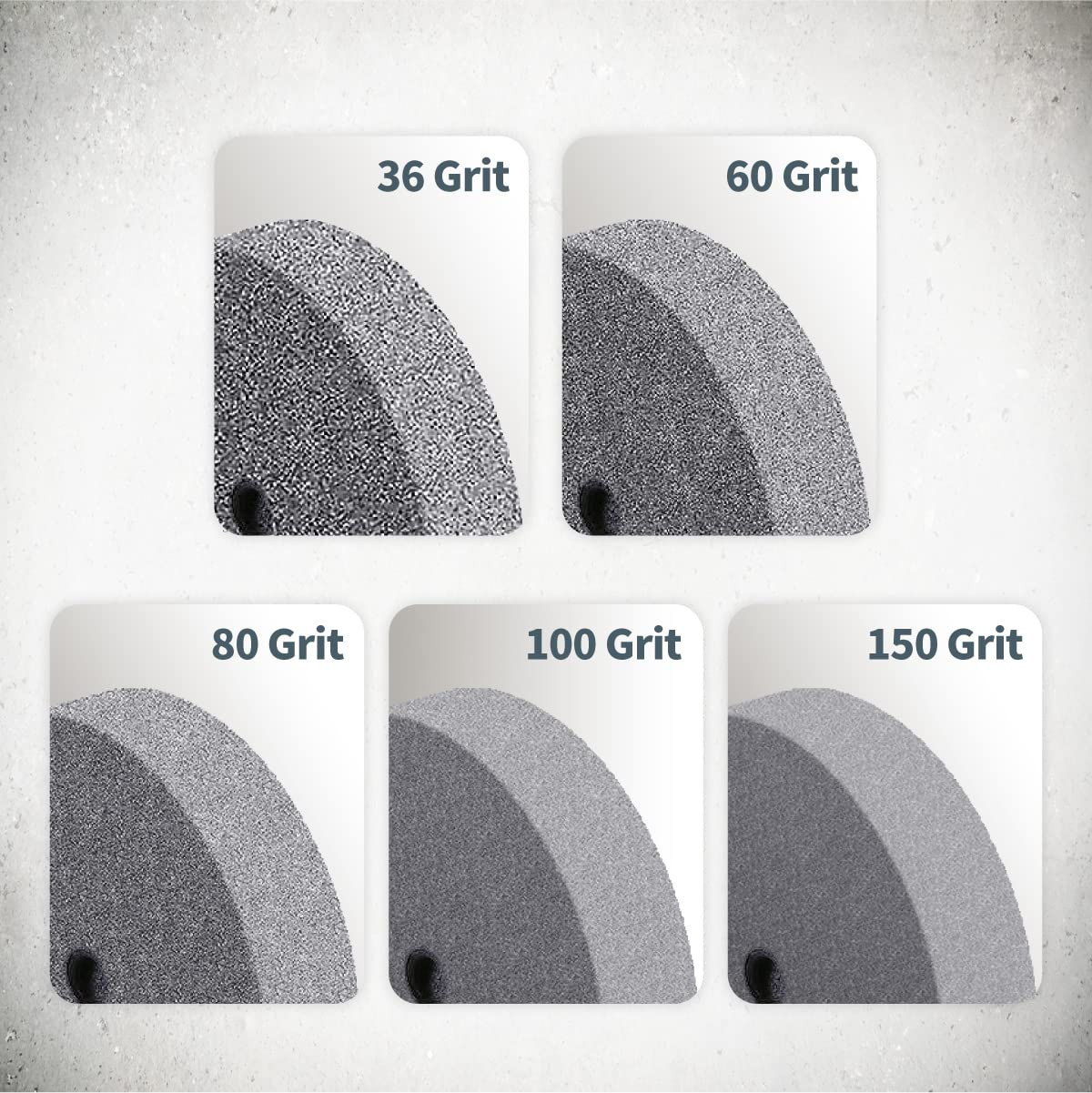 Bench Grinder Wheel 8 Inch 80 Grit, Aluminum Oxide Grinding 1" Thick 5/8" Arbor