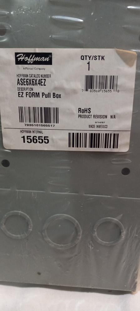 Hoffman ASE6X6X4EZ EZ Form Pull Box NEW