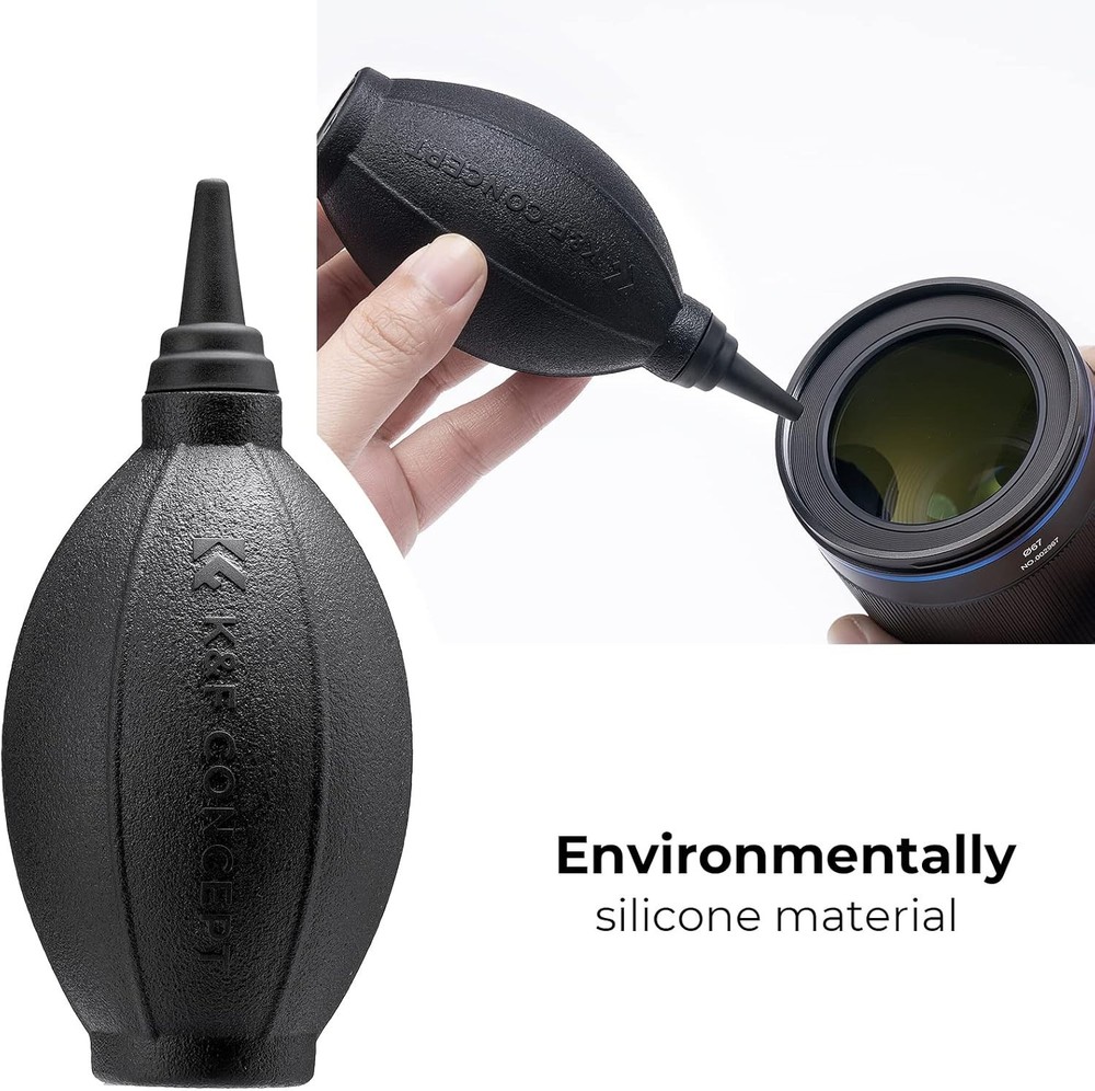 High-Volume Silicone Lens Blower - Perfect for DSLR & Sensitive Electronics
